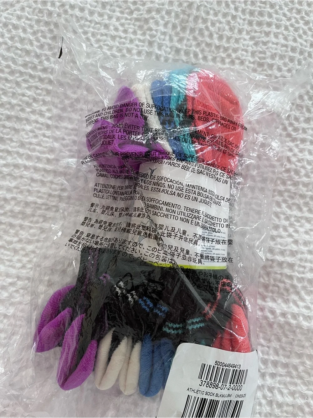 Old Navy Women's Multicolor Toe Socks - Pink Purple Blue Black Cream